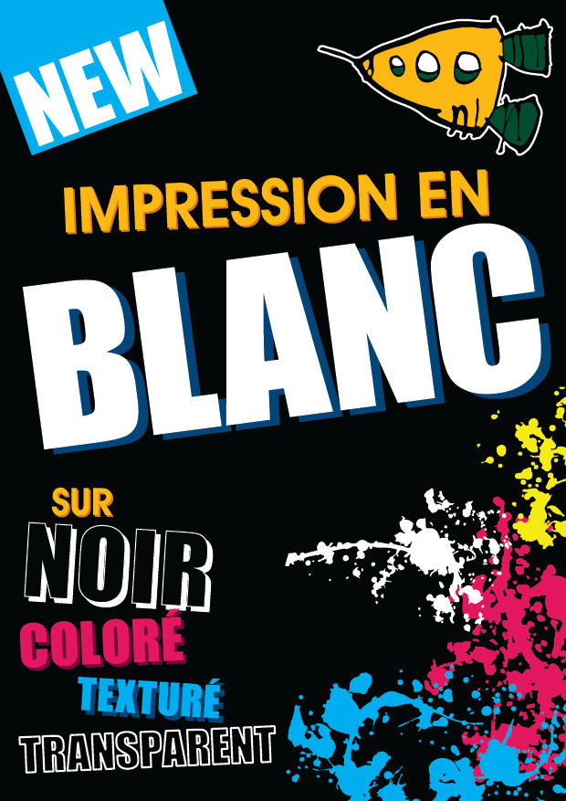 Impression blanche